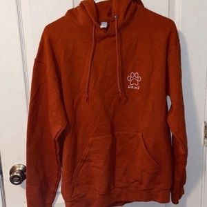 Paws orange hoodie